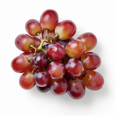 Fresh red grapes bunch