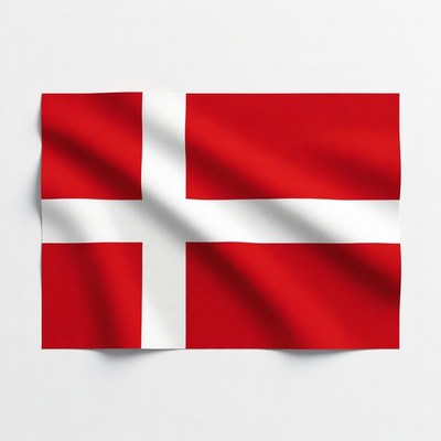 Danish Flag Waving
