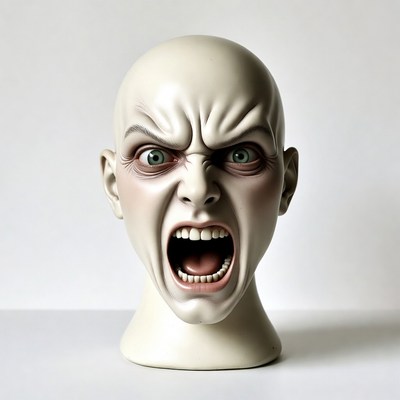Screaming Mannequin Head