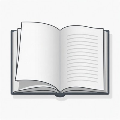 Open Book Illustration