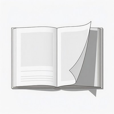 Open Book Illustration