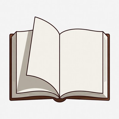 Open Book Illustration