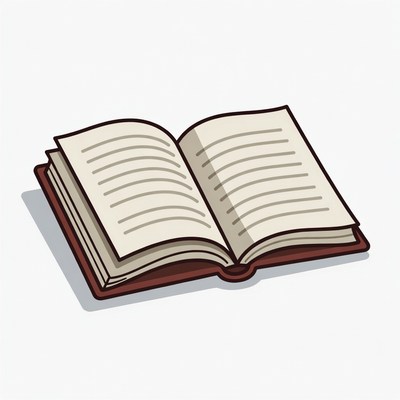 Open Book Illustration