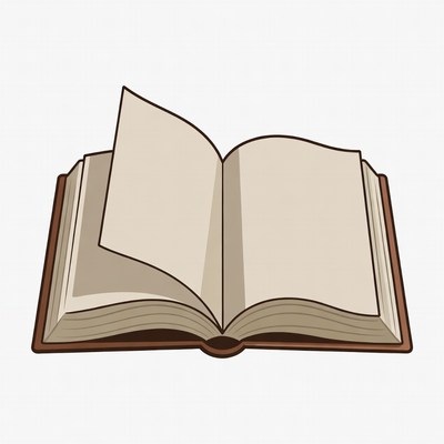 Open Book Illustration