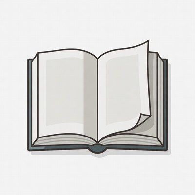 Open Book Illustration