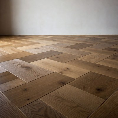 Herringbone Oak Wood Floor