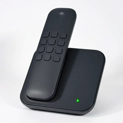 Black Cordless Phone on Base