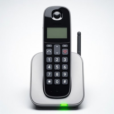 Cordless Phone on Charging Base