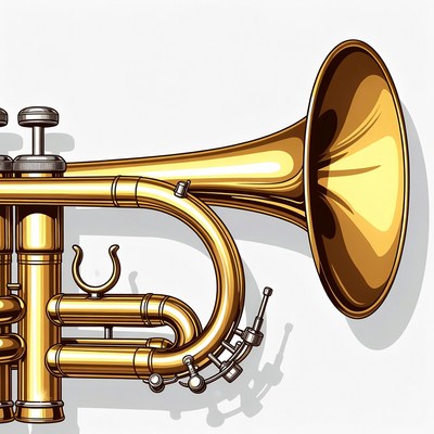 Golden Trumpet Illustration