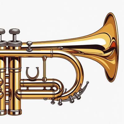 Golden Trumpet Illustration