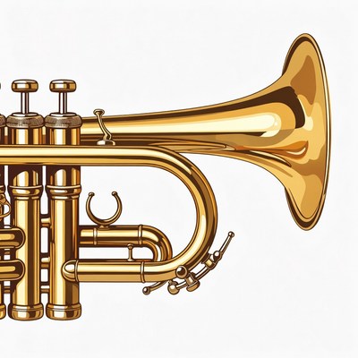 Golden Trumpet Illustration