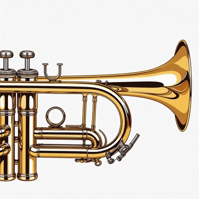 Golden Trumpet Illustration