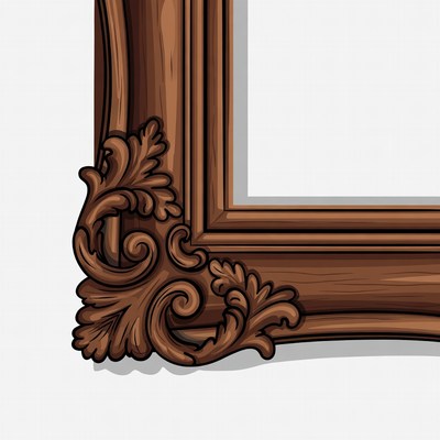 Ornate Wooden Picture Frame
