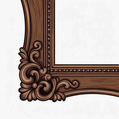 Ornate Wooden Picture Frame