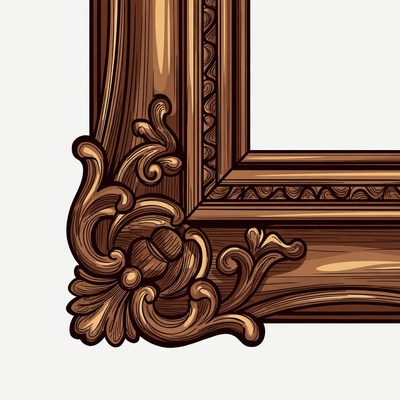 Ornate Wooden Picture Frame