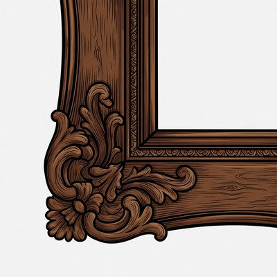 Ornate Wooden Picture Frame