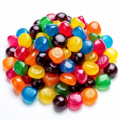 Colorful Gummy Candy Pile