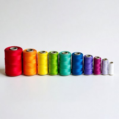 Rainbow Spools of Thread
