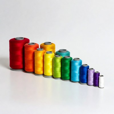 Rainbow Spools of Thread