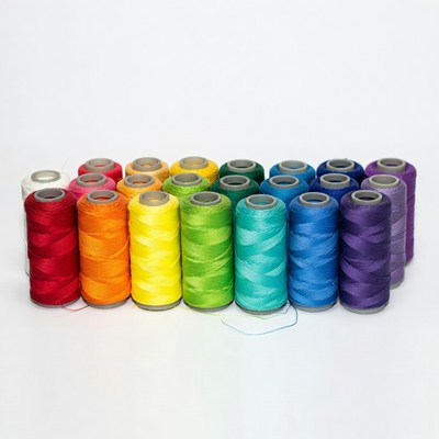 Rainbow Spools of Thread