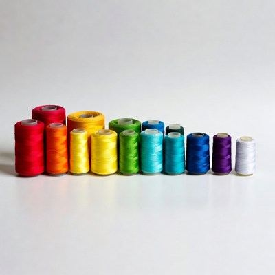 Rainbow Spools of Thread