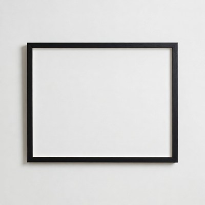 Empty Black Picture Frame