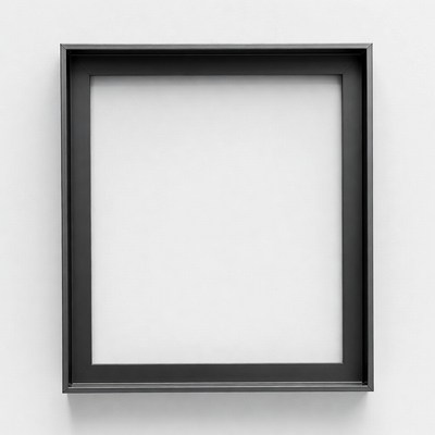 Black Empty Picture Frame