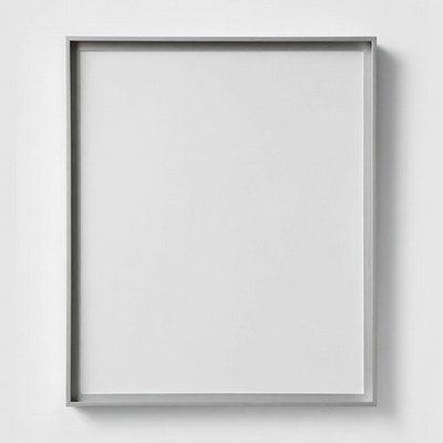 Empty Gray Framed Picture Frame