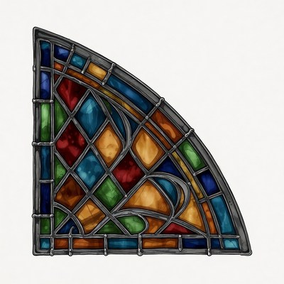 Colorful Stained Glass Corner