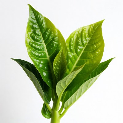 Fresh Green Plant Leaves