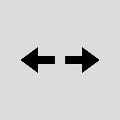 Black Left Right Arrows