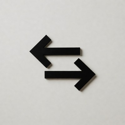 Black Left Right Arrows