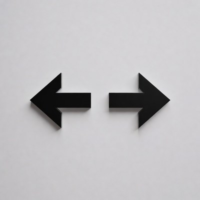 Black Left and Right Arrows