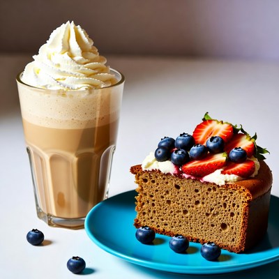 Latte and Berry Cheesecake