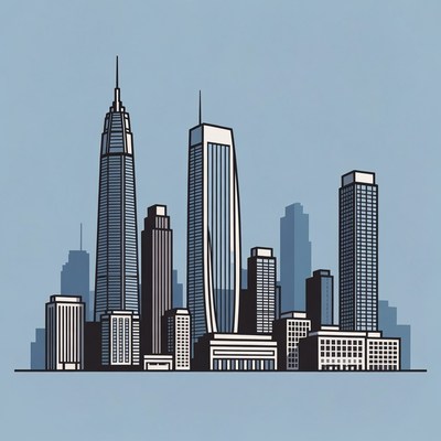 Modern City Skyline Illustration