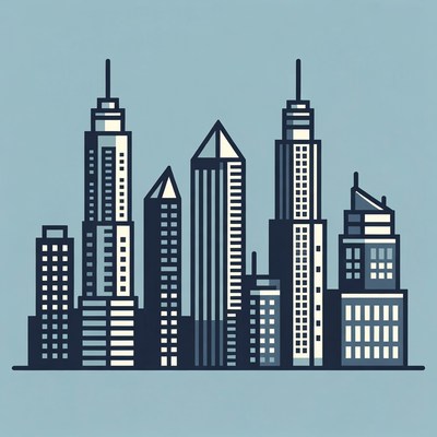City skyline illustration