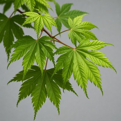 Green Japanese Maple Leaves