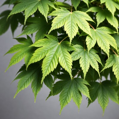 Green Japanese Maple Leaves