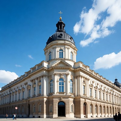 Baroque Palace with Dome and Cross