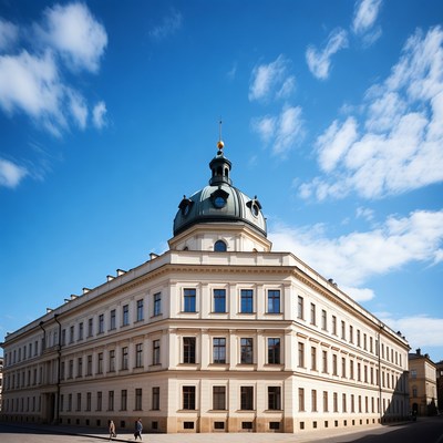 Historic Building with Green Dome