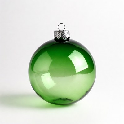 Green Christmas Ornament Ball