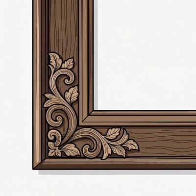 Ornate Wooden Picture Frame