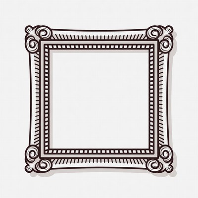 Ornate Empty Picture Frame