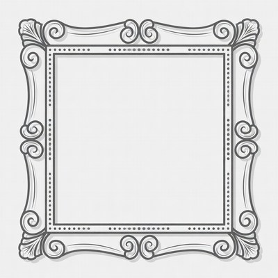 Ornate Empty Picture Frame