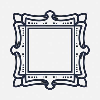 Ornate Blank Picture Frame