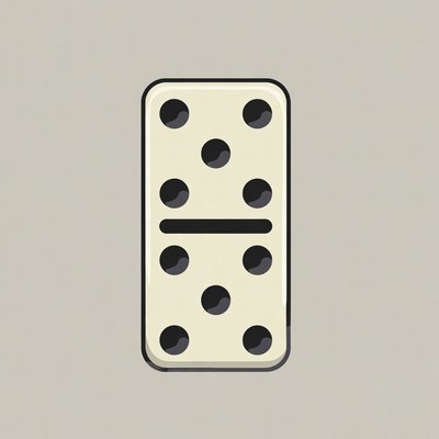 Double Six Domino Tile