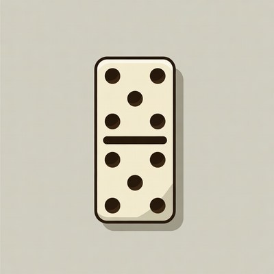 Double Six Domino Tile