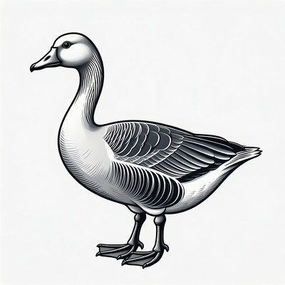 Snow Goose Illustration