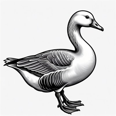 Snow Goose Illustration