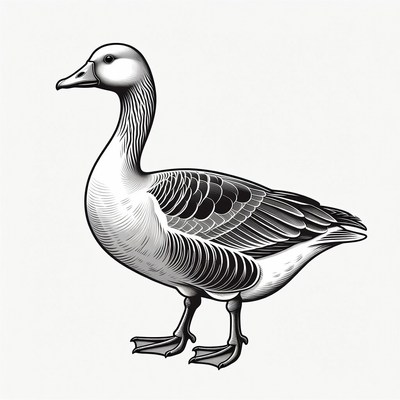 Snow Goose Illustration